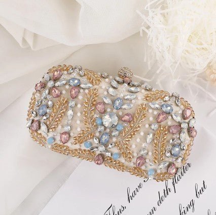 Crystal Clutch Bag for Wedding Party Rhinestone Handbag