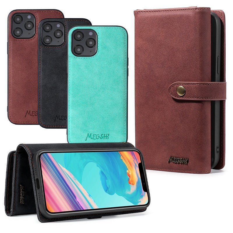 Detachable Wallet PU Leather Phone Case Cover For Samsung IPhone