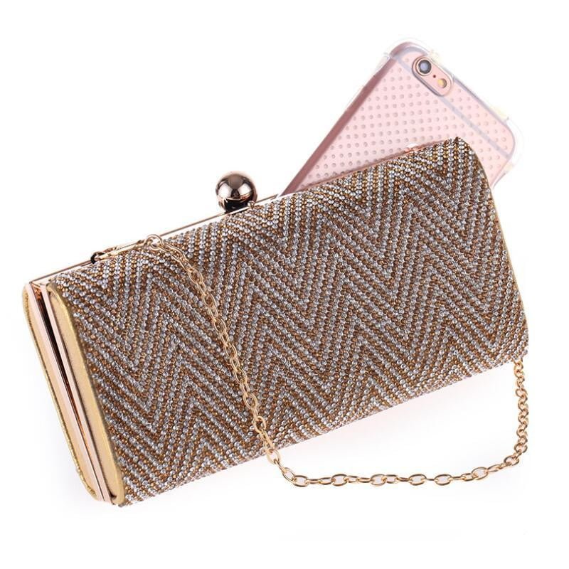 Diamond Evening Bag Crystal Rhinestones Wedding Clutch