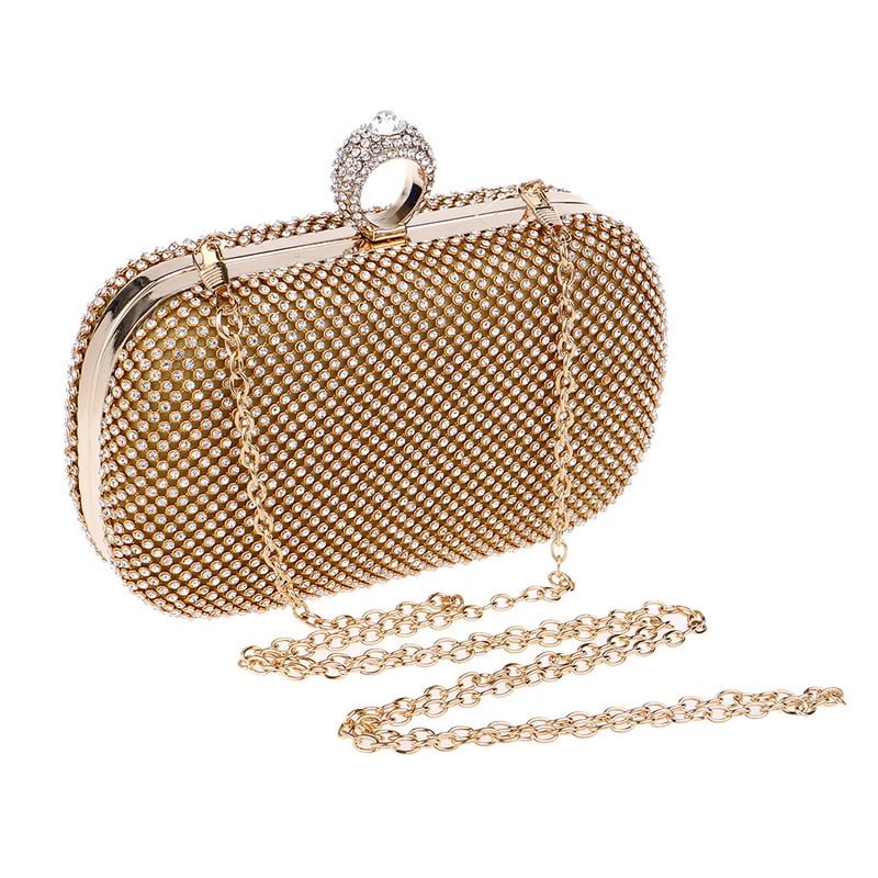 Evening Clutch Bags Diamond With Chain