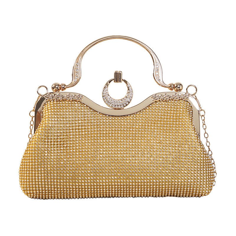 Exquisite Diamond-encrusted Evening Bag with Handle
