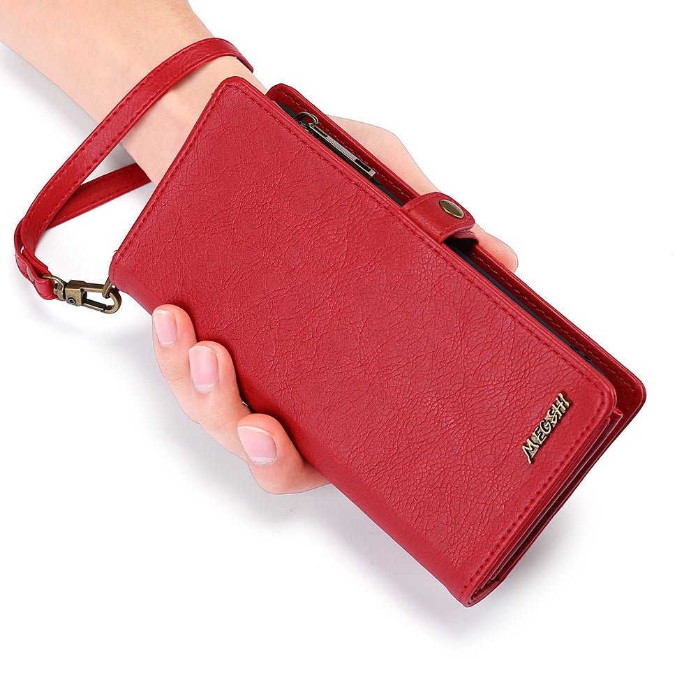 Female Clutch Card Holder Leather Wallet Phone Case for iPhone