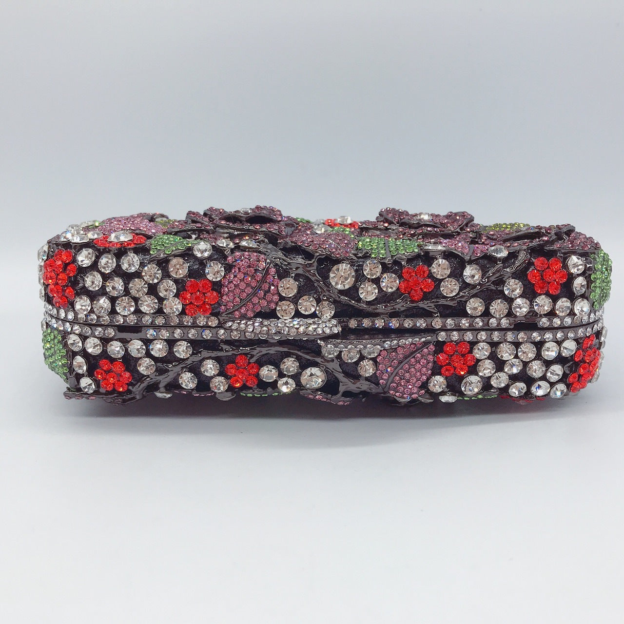 Floral Crystal Clutch Purse for Wedding Guest