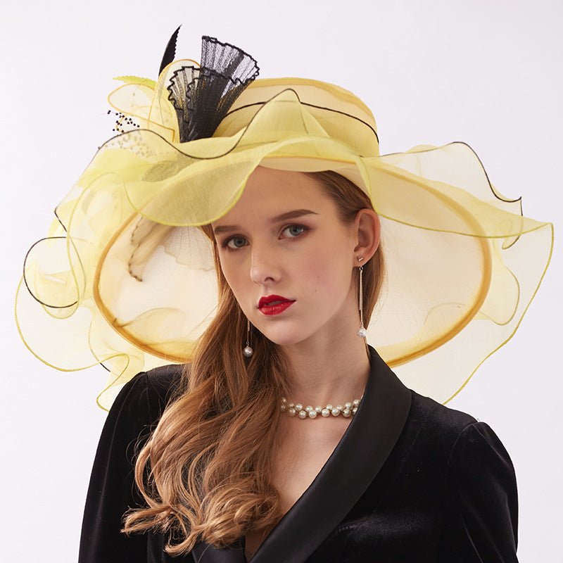 Flower Summer Ladies Elegant Derby Hats