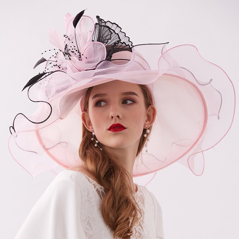 Flower Summer Ladies Elegant Derby Hats