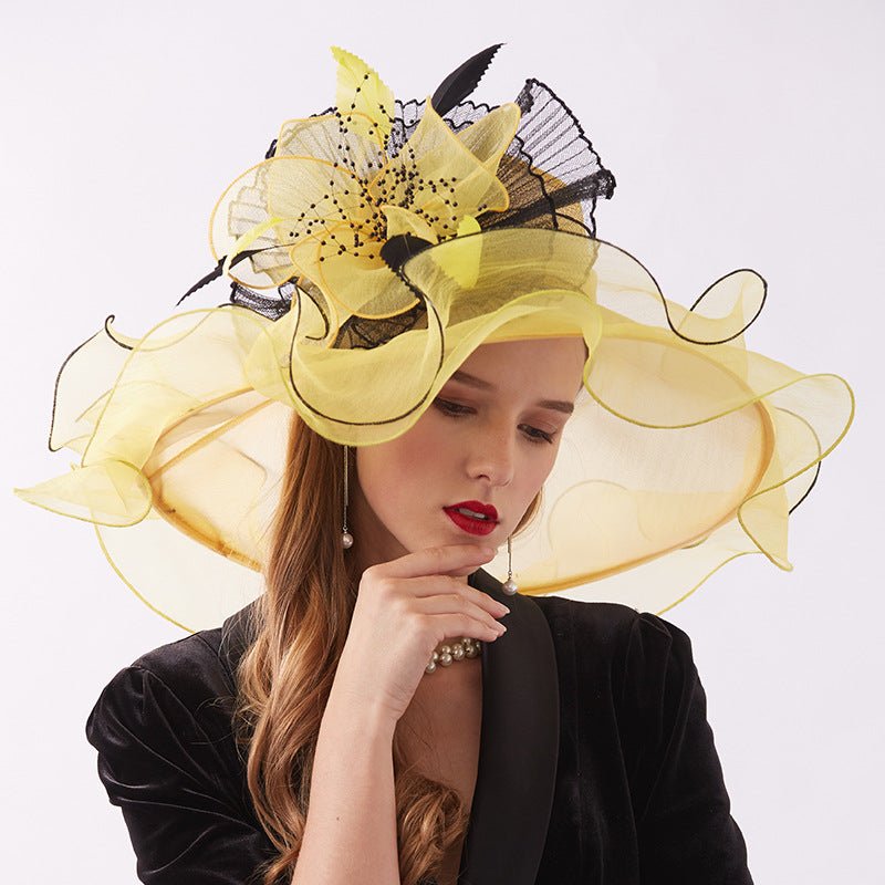 Flower Summer Ladies Elegant Derby Hats