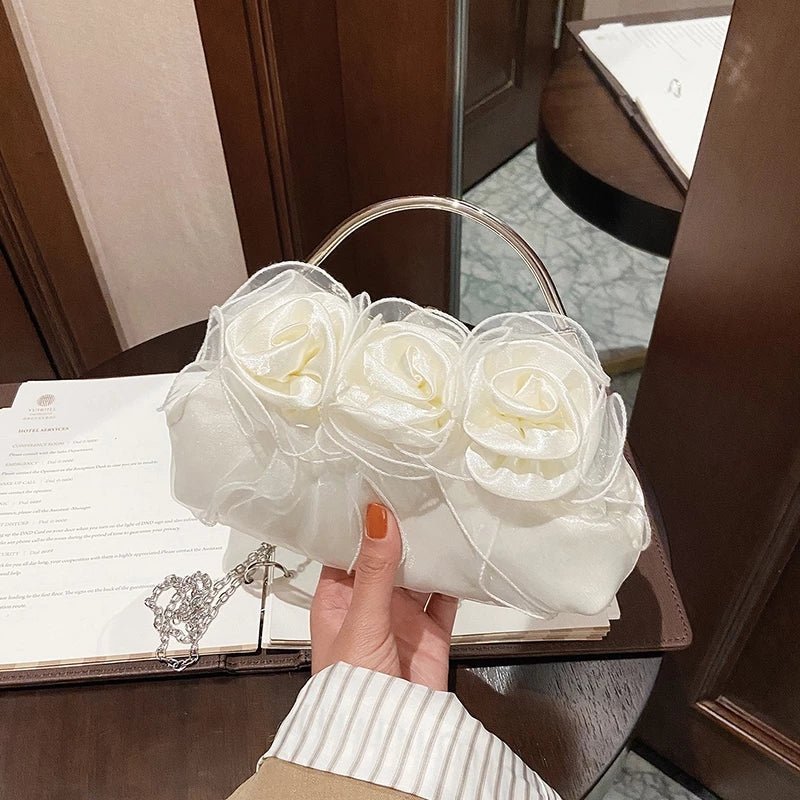 Handbags Pouch for Wedding Elegant Bridal Flower Evening Clutch Bag