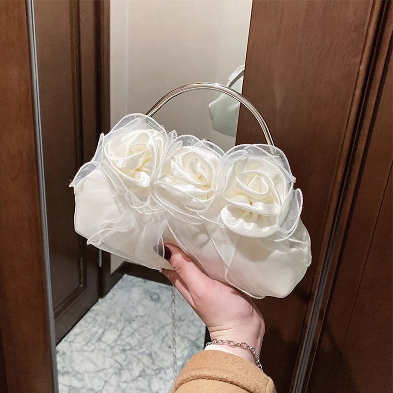 Handbags Pouch for Wedding Elegant Bridal Flower Evening Clutch Bag