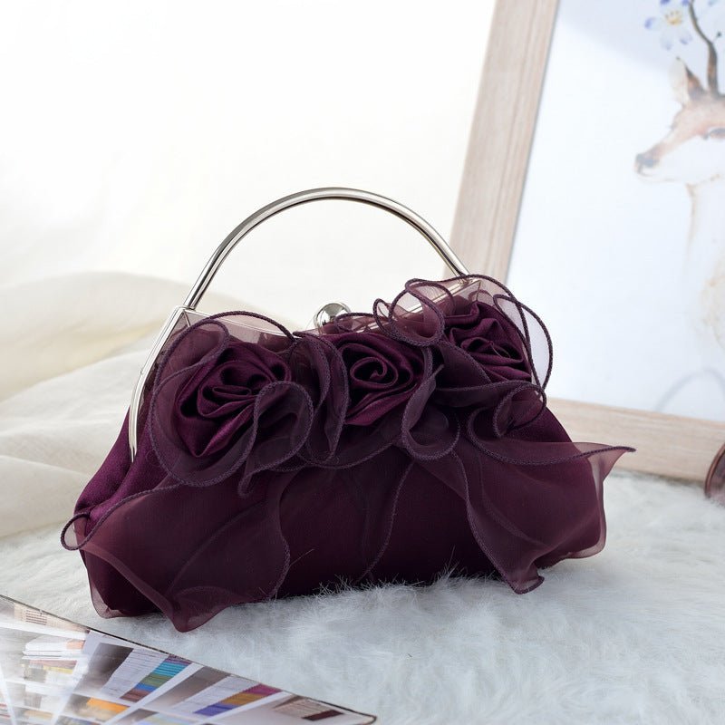 Handbags Pouch for Wedding Elegant Bridal Flower Evening Clutch Bag