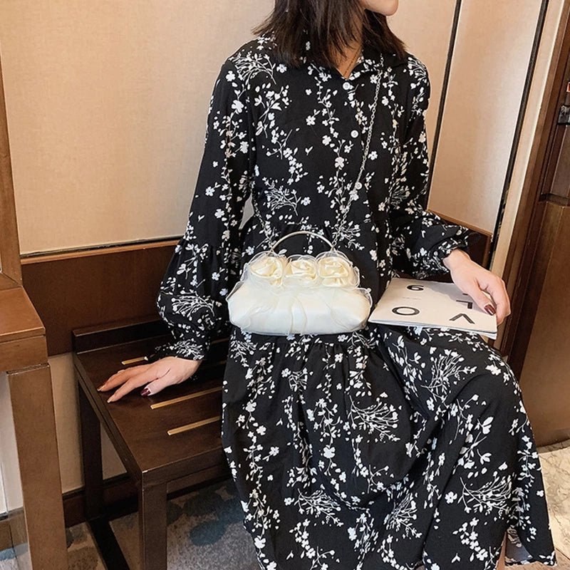 Handbags Pouch for Wedding Elegant Bridal Flower Evening Clutch Bag