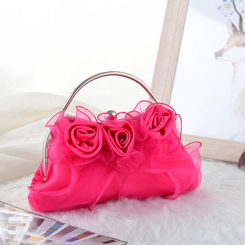 Handbags Pouch for Wedding Elegant Bridal Flower Evening Clutch Bag