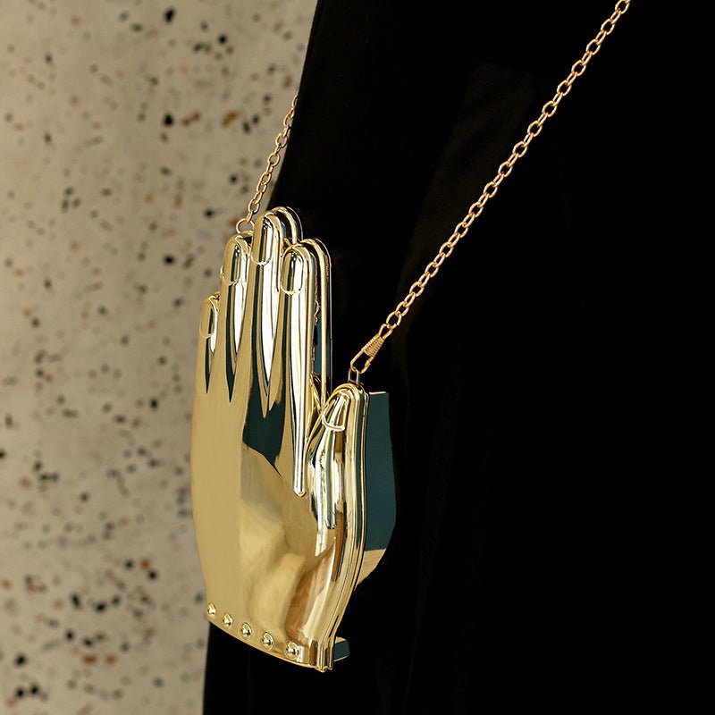 Ladies Palm Shape Acrylic Clutch Bag