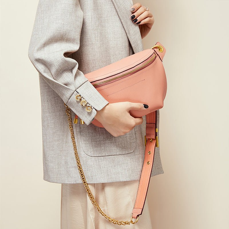 Leather Crossbody Fanny Pack Belt Bags For Women