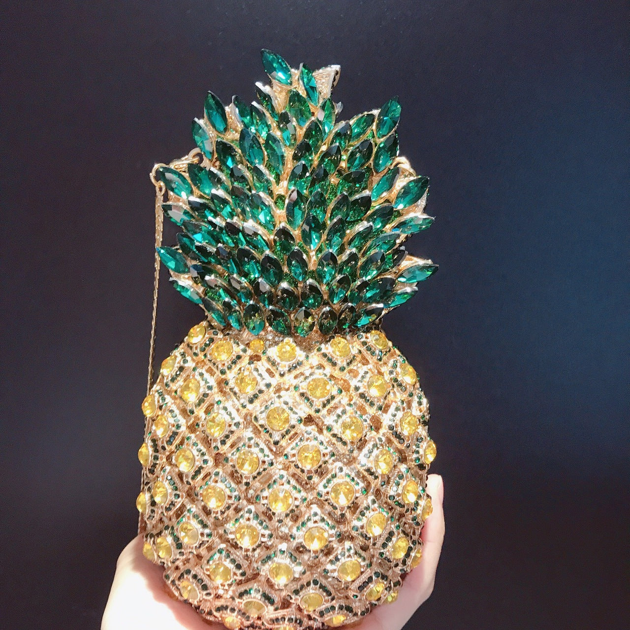 Party Gold Clutch Cute Pineapple Purse