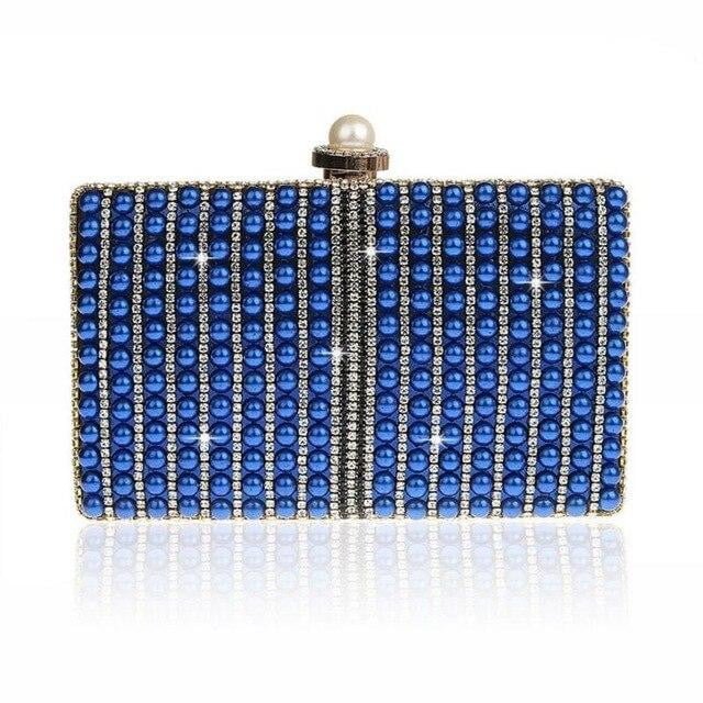 Pearls Evening Bags Full Embroidery Clutch