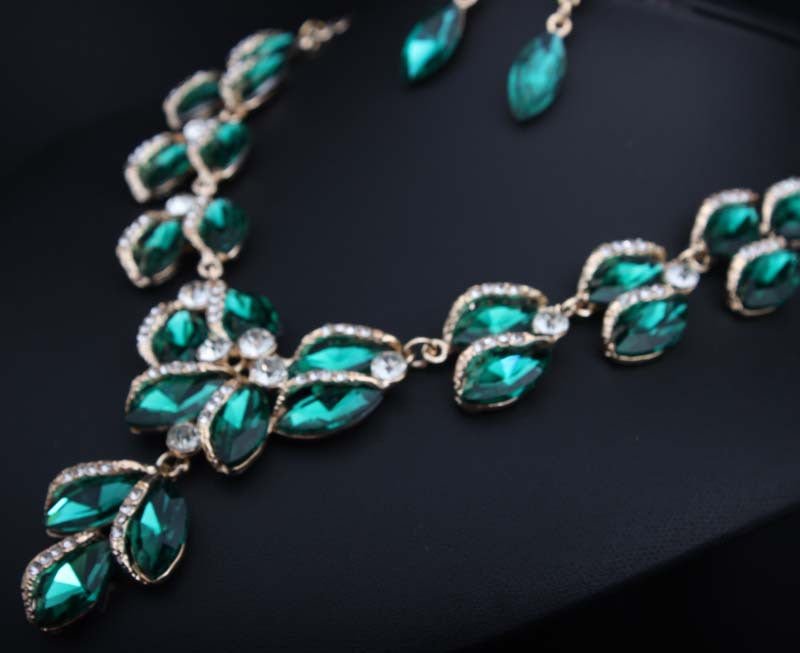 Pendant Crystal Wedding Jewelry Sets