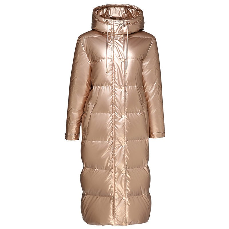 Puffer Quilted Long Coat Womens