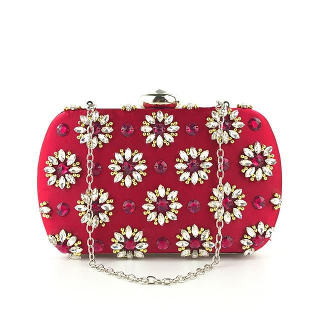 Rhinestone Evening Bags Luxury Beaded Wedding Clutches