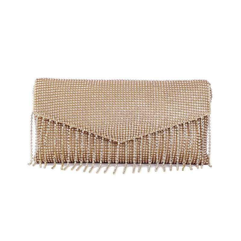 Rhinestone Tassel Crossbody Evening Handbag