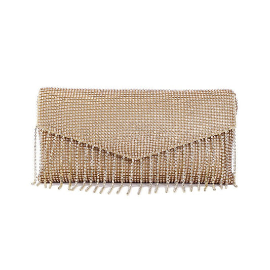 Rhinestone Tassel Crossbody Evening Handbag