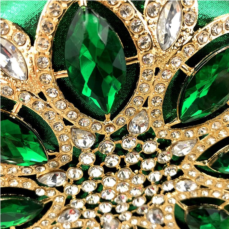 Round Evening Bag Diamond Clutch