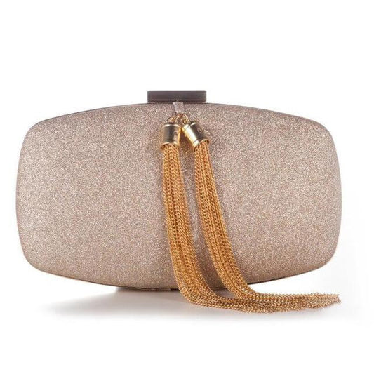 Sequin Evening Bags Metal Tassel Clutches