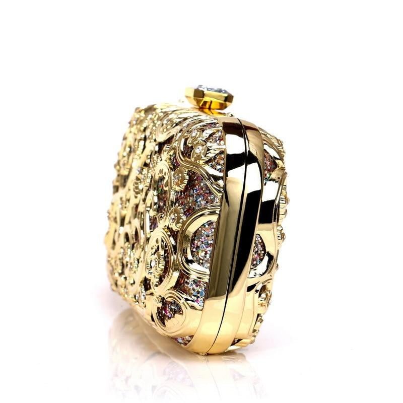 Sequin Evening Bags Metal Wedding Party Minaudiere Clutch