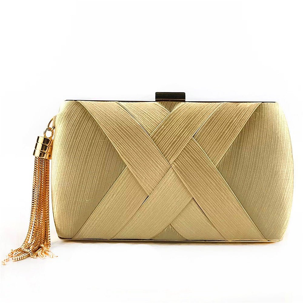 Silk Evening Bag Shinny Clutch