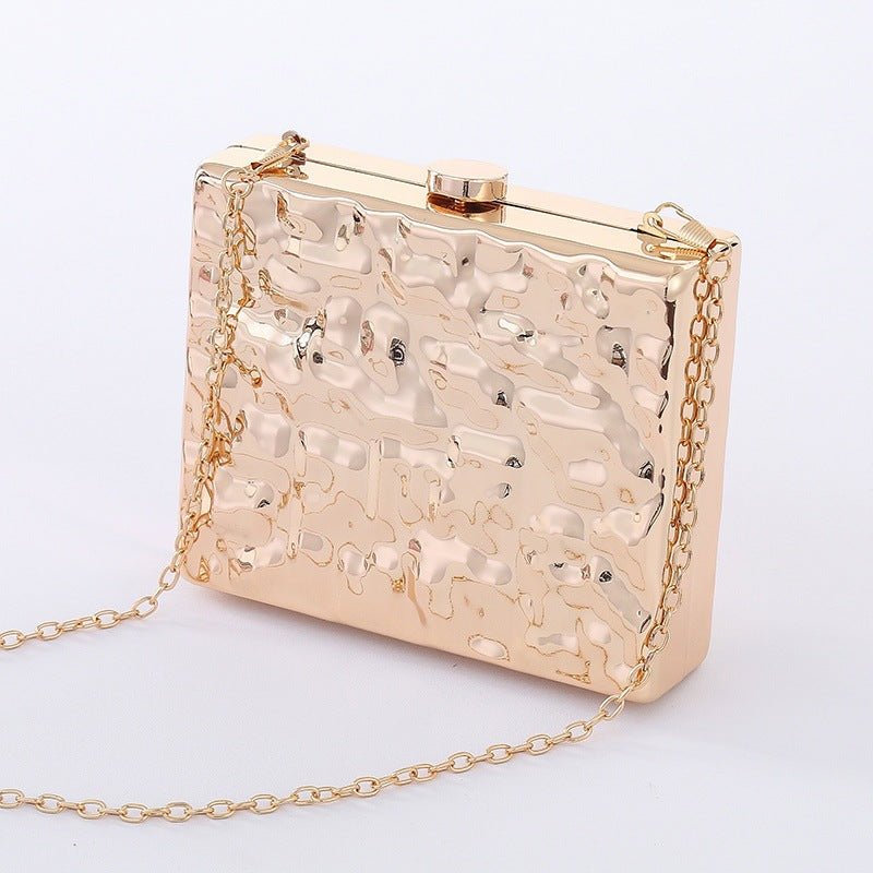 Square Corrugated Acrylic Clutch Bag