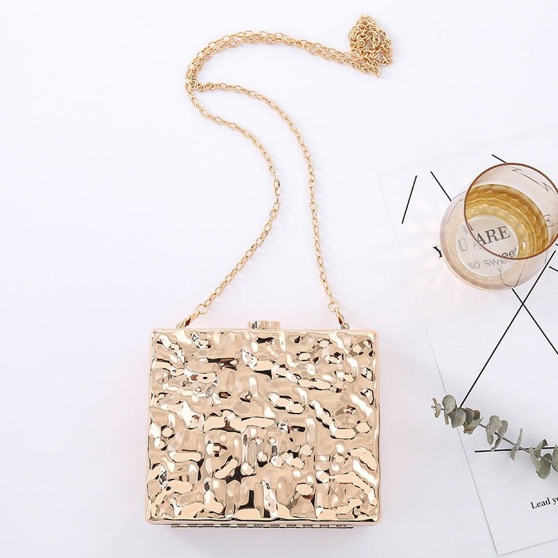 Square Corrugated Acrylic Clutch Bag