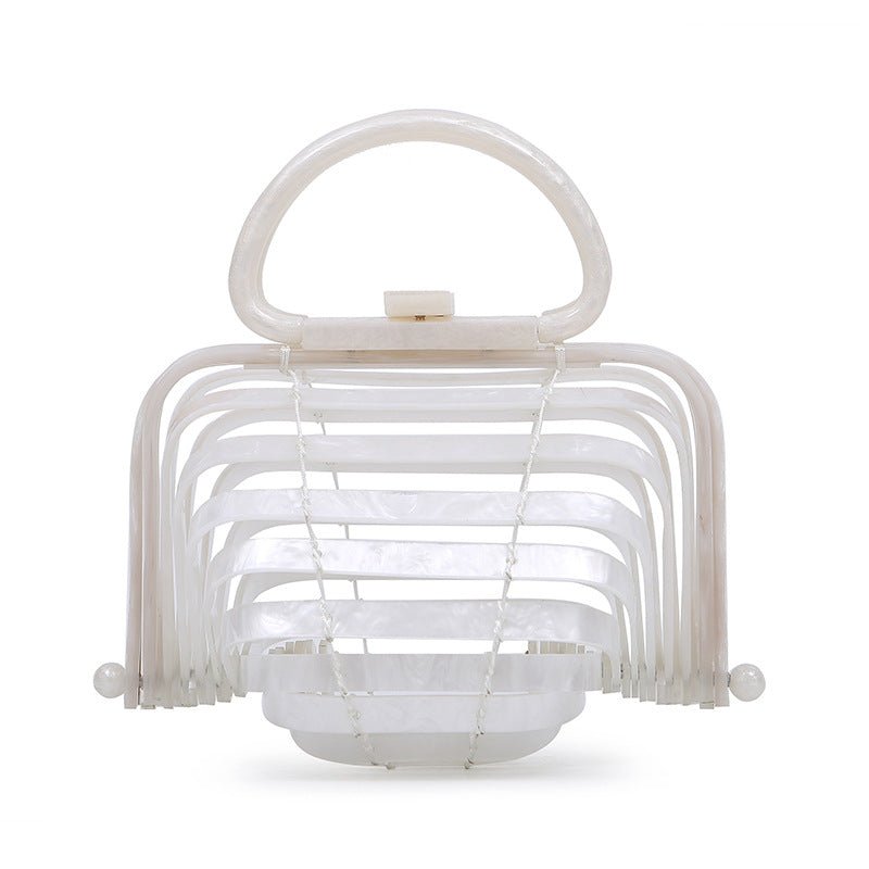 Summer Acrylic Hollowing Beach Party Clutch Purse