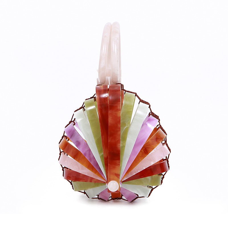 Summer Acrylic Hollowing Beach Party Clutch Purse
