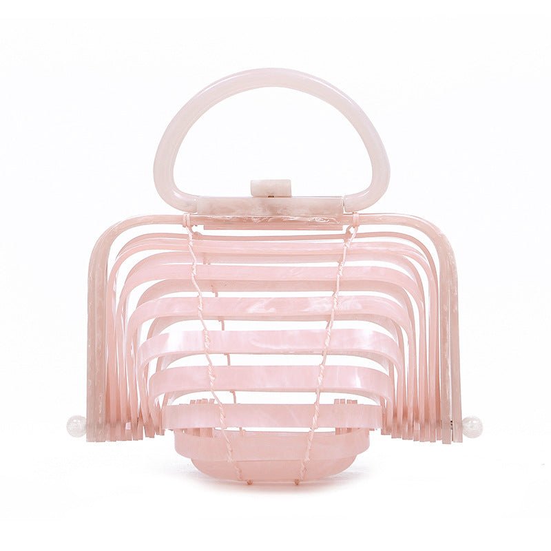 Summer Acrylic Hollowing Beach Party Clutch Purse