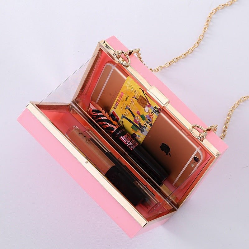 Summer Beach Acrylic Party Clutch Bag