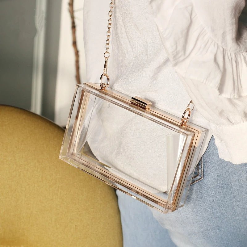 Summer Beach Acrylic Party Clutch Bag