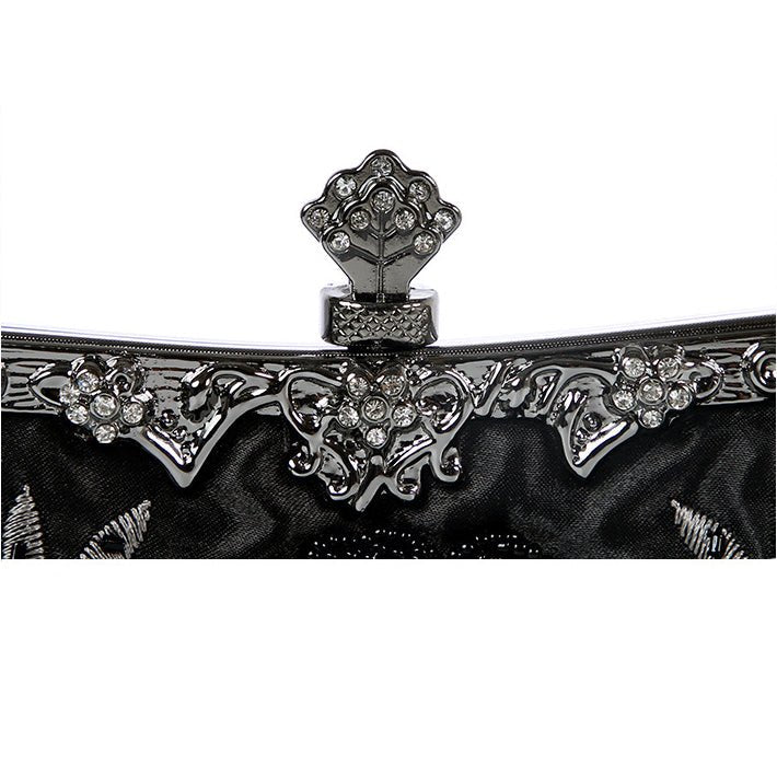 Vintage Embroidered Sequined Evening Clutch