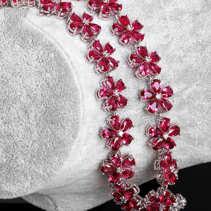 Water Drop Cubic Zirconia Wedding Jewelry Sets