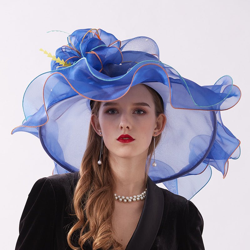 Wide Brim Floppy Derby Hat for Women