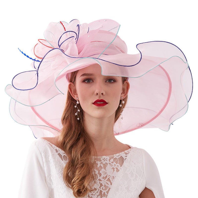 Wide Brim Floppy Derby Hat for Women