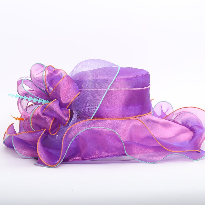 Wide Brim Floppy Derby Hat for Women