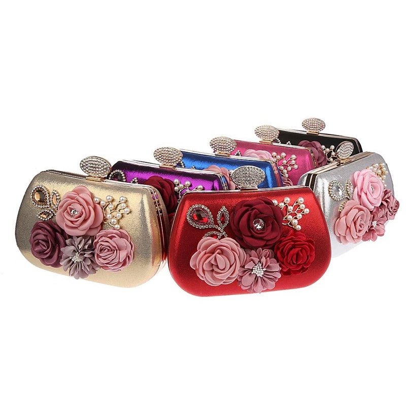 Women Clutch Bag Flower Clutches Evening Bag For Wedding