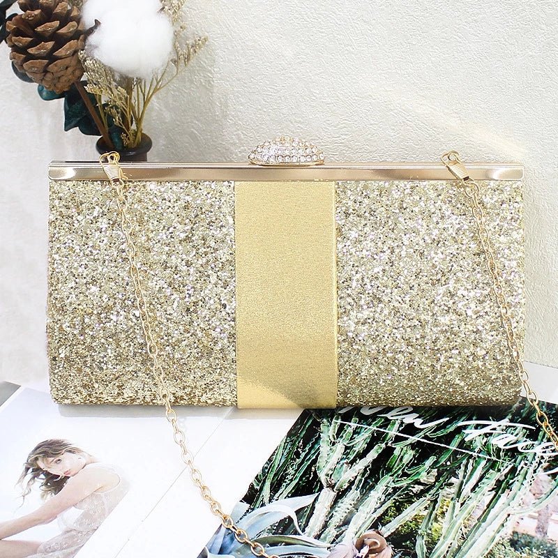 Women's Wedding Clutch Purse and Handbag Sequin Diamond Evening Bag