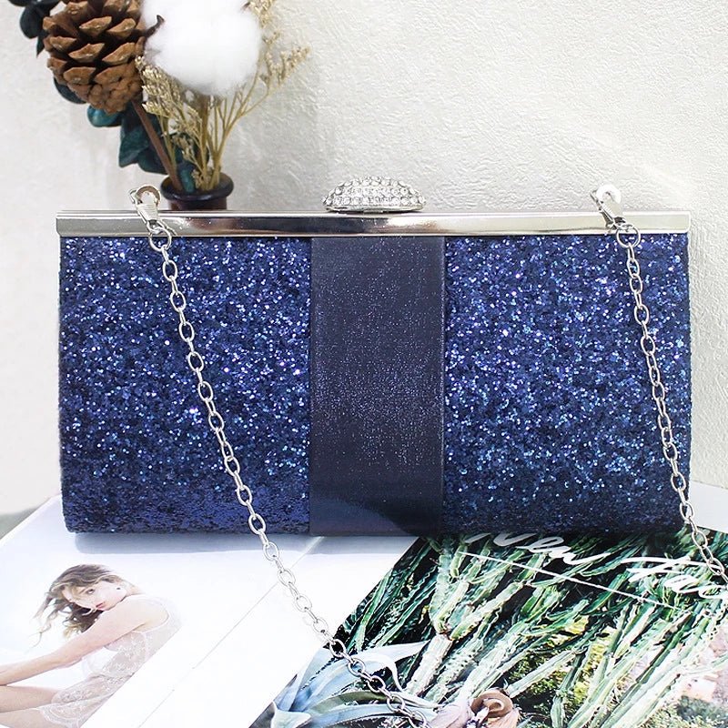 Women's Wedding Clutch Purse and Handbag Sequin Diamond Evening Bag