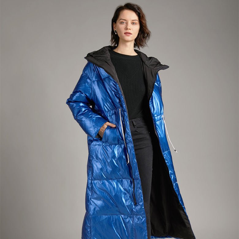 Womens Long Puffer Coat Down Jacket