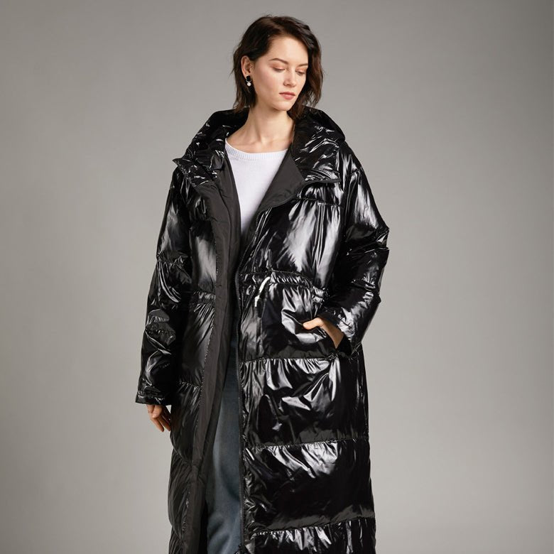 Womens Long Puffer Coat Down Jacket