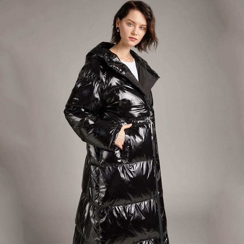 Womens Long Puffer Coat Down Jacket