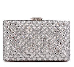 gold Clutch Women Evening bags Ladies Crystal Day Clutches Wallet Wedding Purse Party Banquet bag Black/Gold/Silver