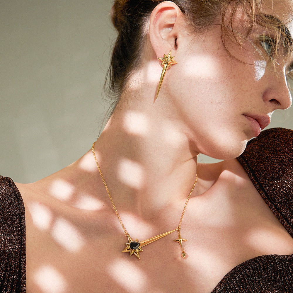 Madelyn Starry Earrings and Necklace