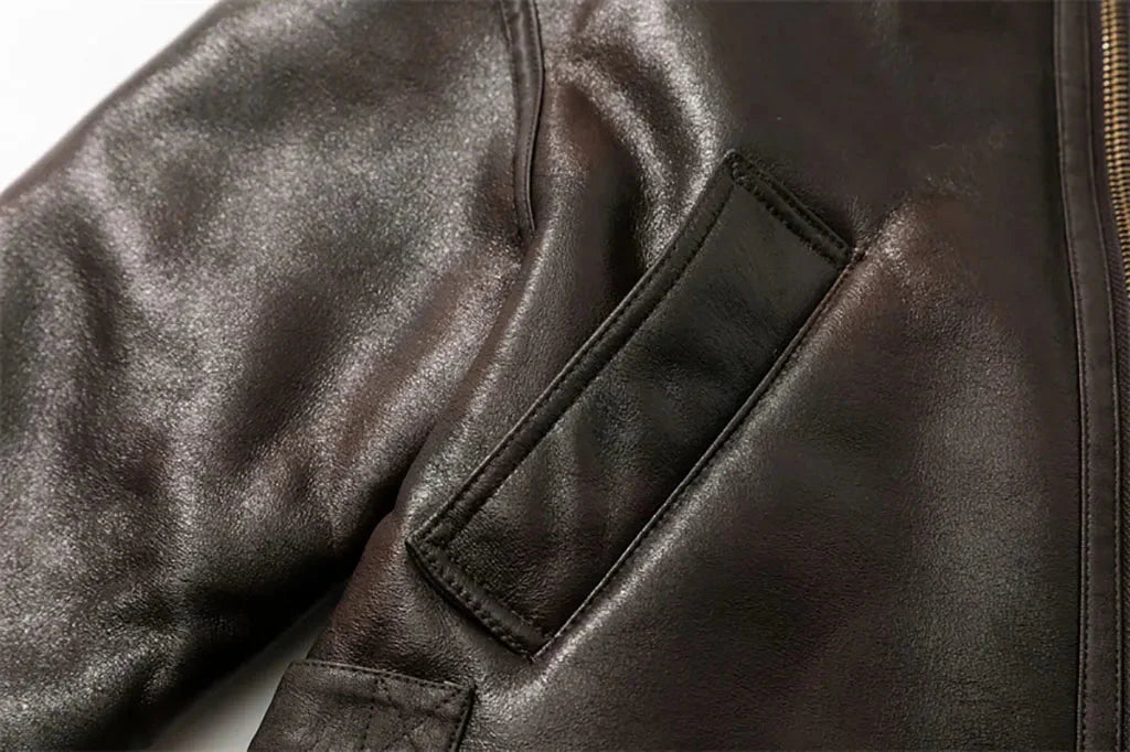 Nema Shearling Mustang Bomber Jacket