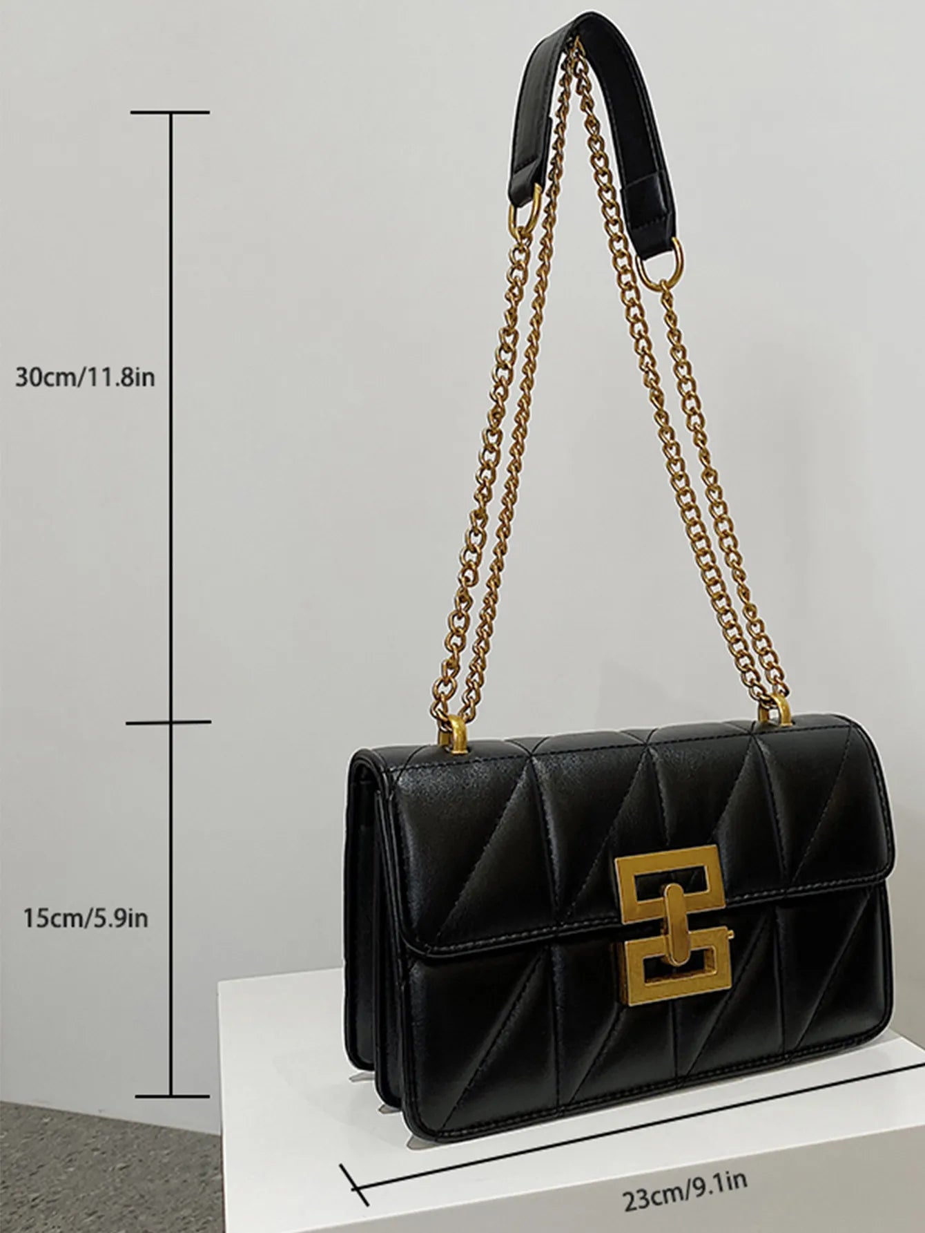 Willemina Square Quilted Flap Bag